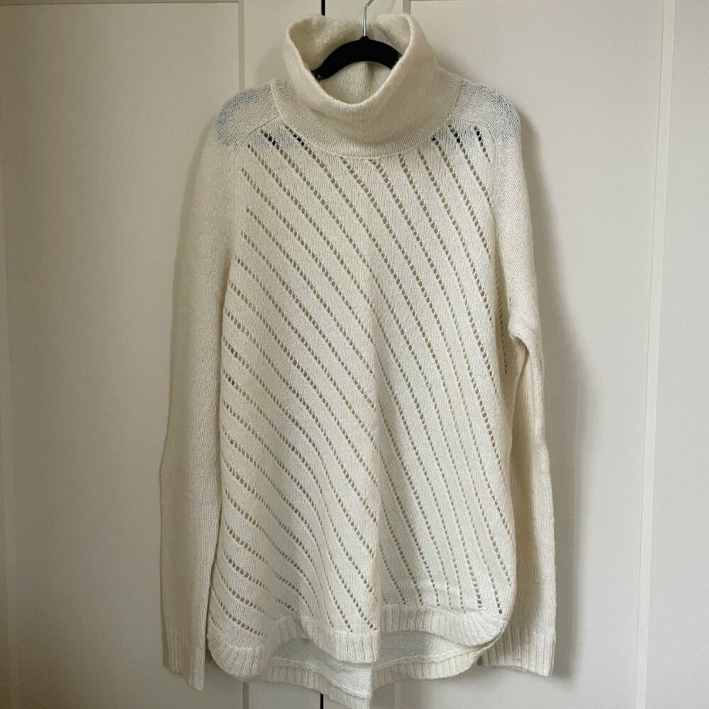 Lou & Grey Turtleneck Sweater with Ladder Stitching